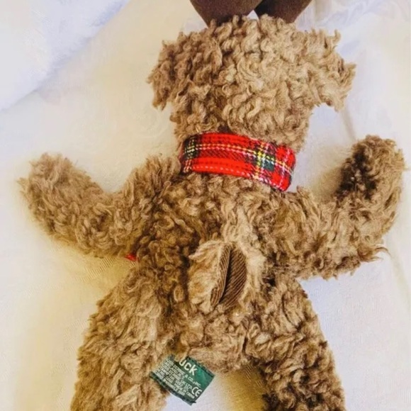 Russ Berrie Moose Plush with scarf named Buck Winter Christmas Stuffed Animal - Picture 6 of 8